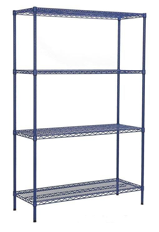 Alphaline 4T2424PEW Epoxy Coated4 Tier Adjustable Shelving 610 x 610