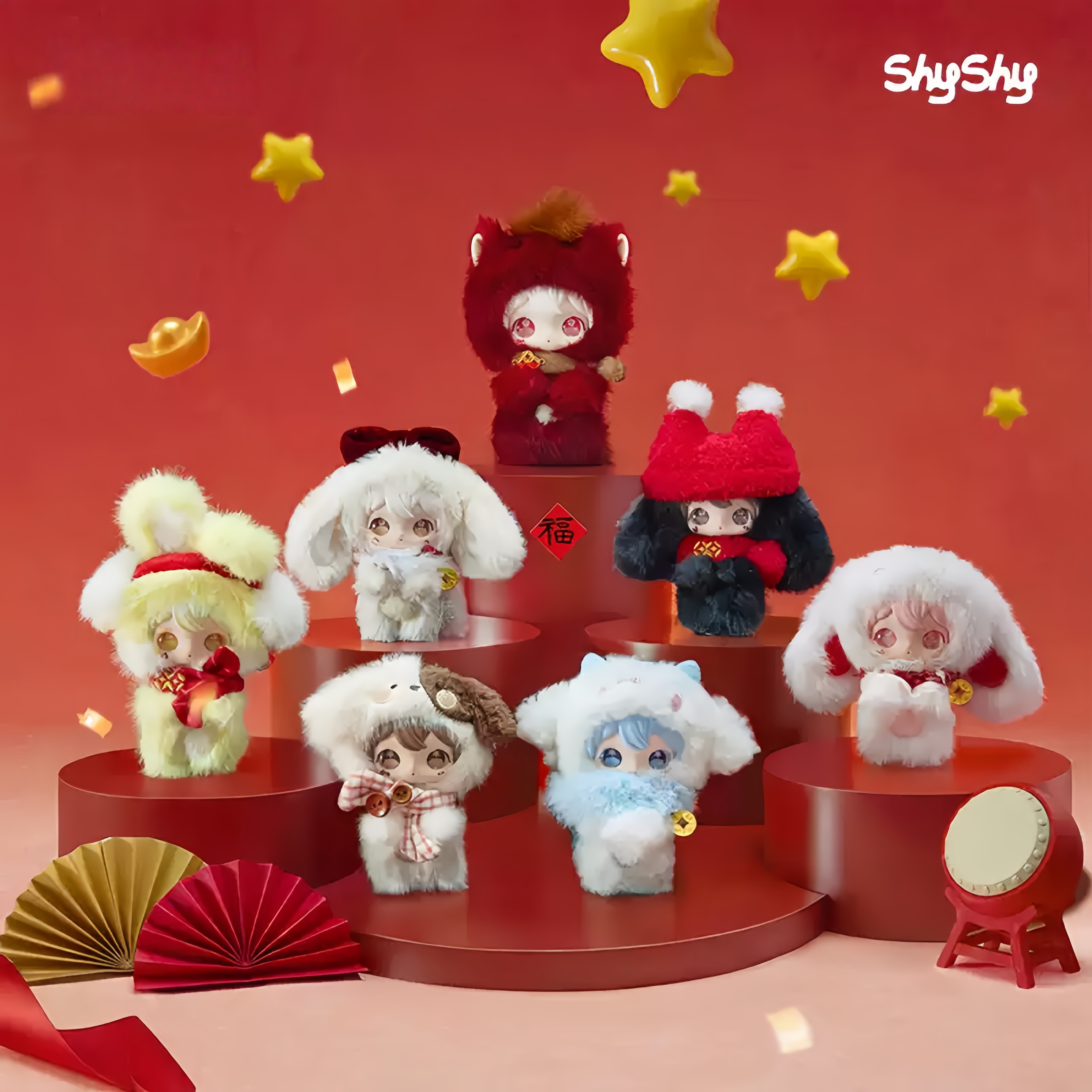 WLFTOYS・ ShyShy-ピカピカうさぎちゃん-馬年春節シリーズ-新春光り・ 開封後は返品不可
