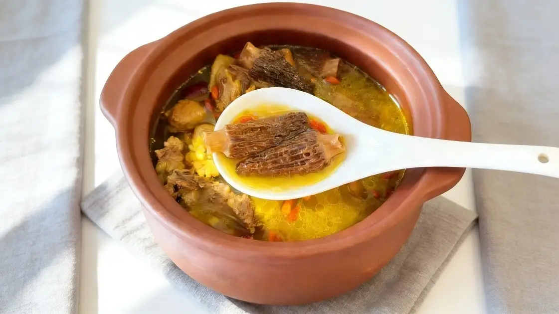 羊肚菌燉雞湯-頂級養生湯品情境圖