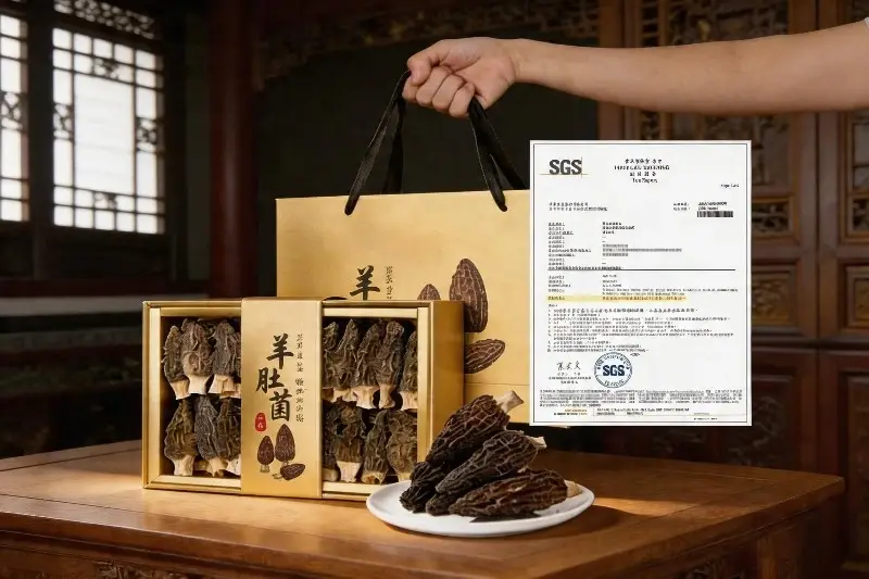 Euovie-羊肚菌品牌推薦-SGS檢驗合格證書