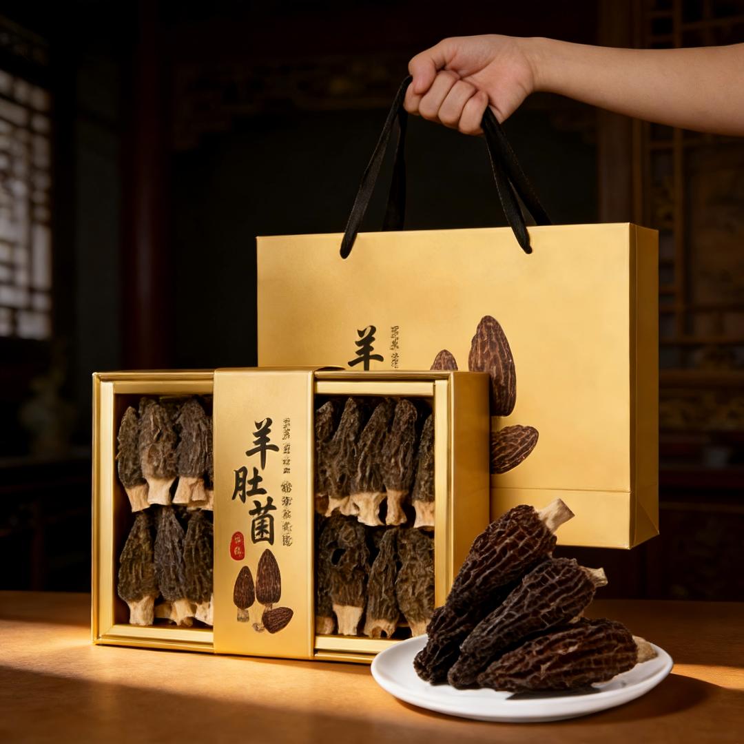 頂級羊肚菌125g禮盒 天然乾燥 送禮養生食材