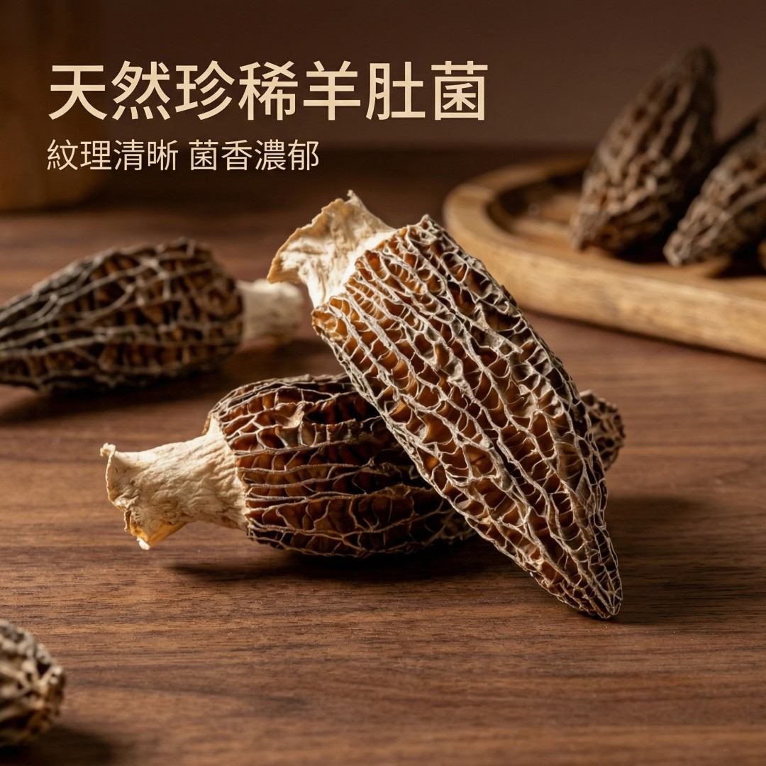 羊肚菌 燉湯鮮甜 台灣家庭養生菌菇食材