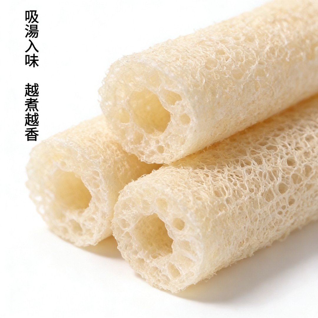 竹笙孔洞結構 吸湯入味特寫