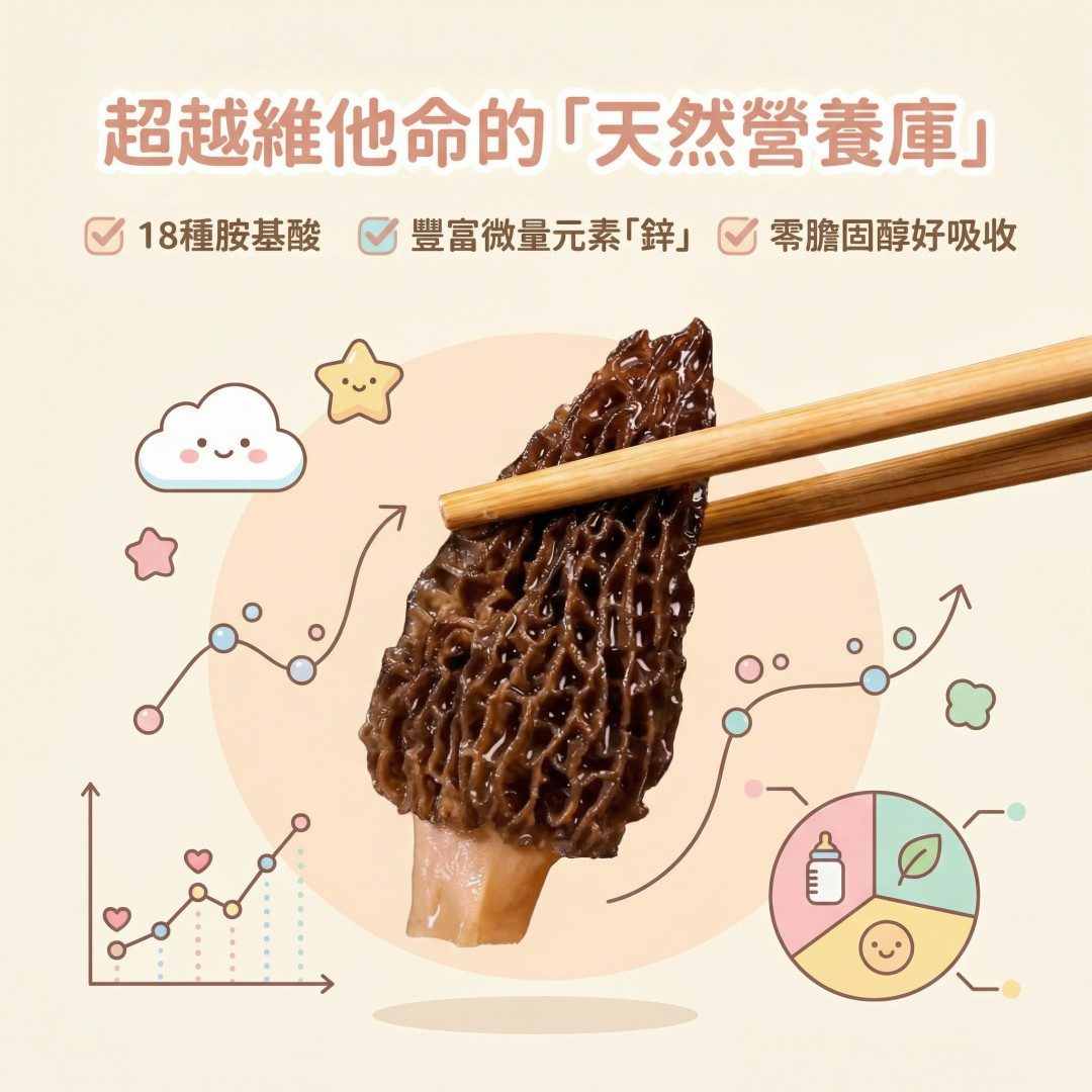 【高山農場直供】嚴選野生孕育羊肚菌（5−8cm 家庭燉補高CP款）｜兒童長輩的天然營養庫