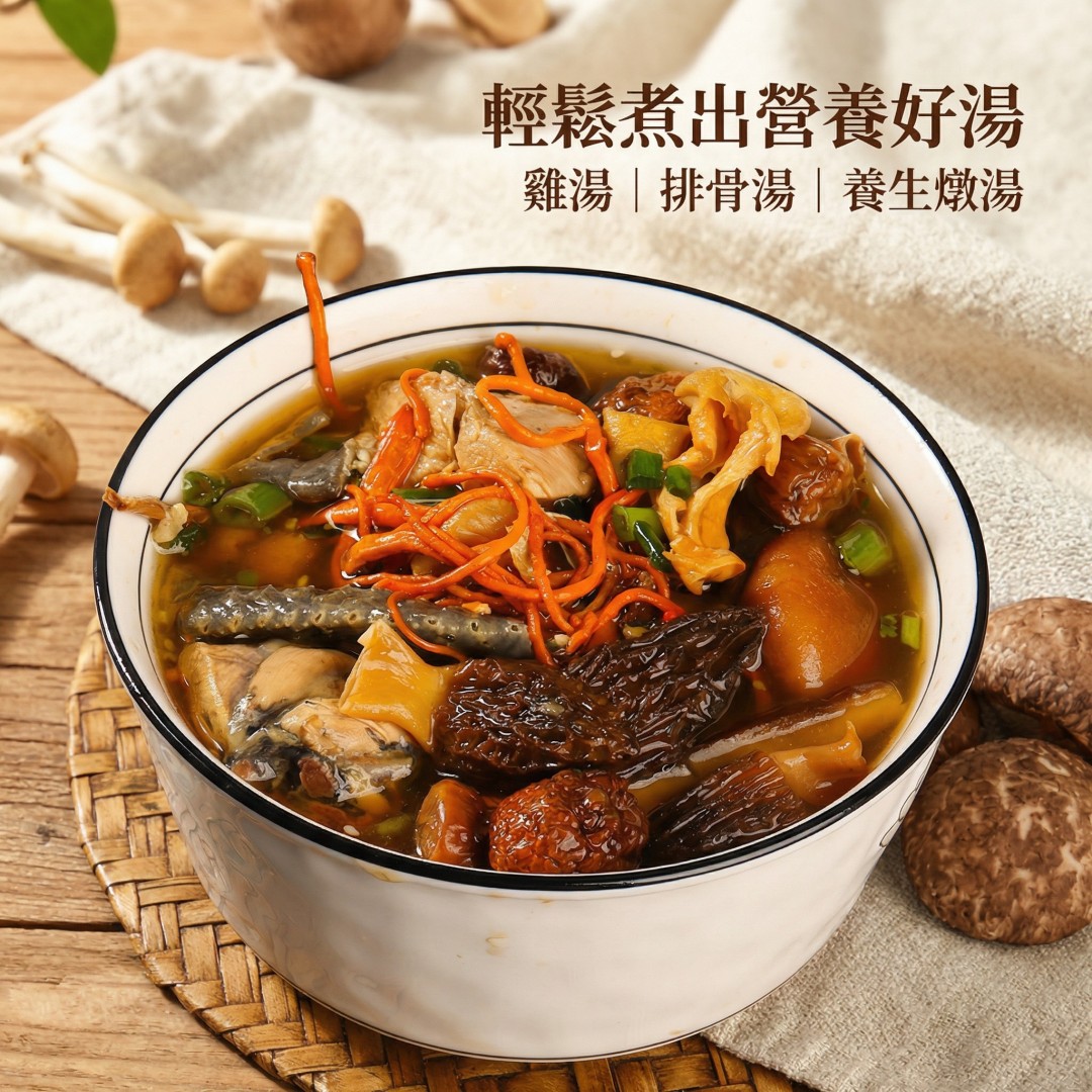 七彩菌湯包｜養生燉湯懶人包｜嚴選雲南天然菌菇