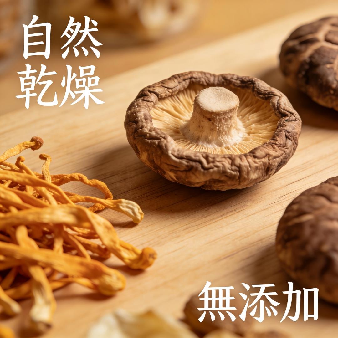 高級菇類滋補禮盒｜6種菌菇組合（虫草花・姬松茸・香菇等）｜500g大容量｜送禮首選・家庭養生-euovie