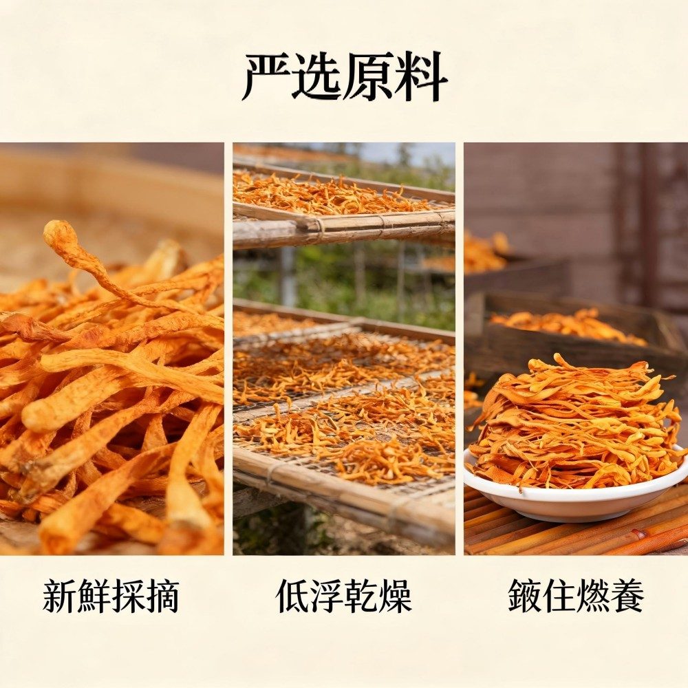 古田產 新鮮蟲草花乾貨｜無硫食用菌 燉湯泡茶皆宜