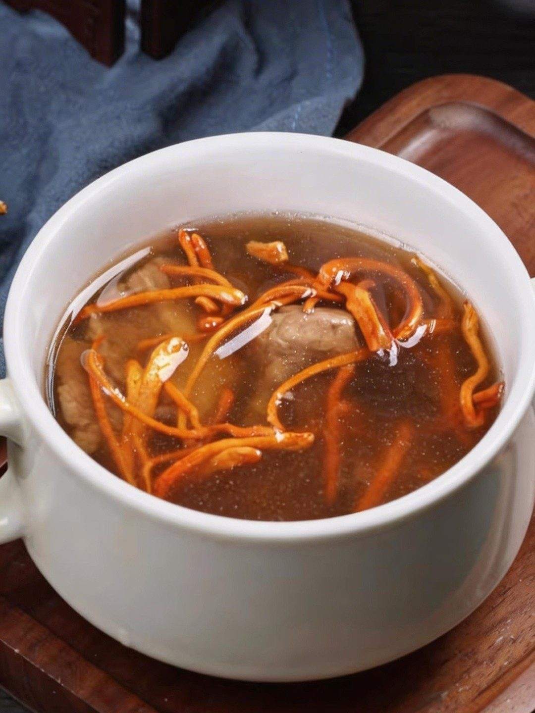 蟲草花湯成品展示