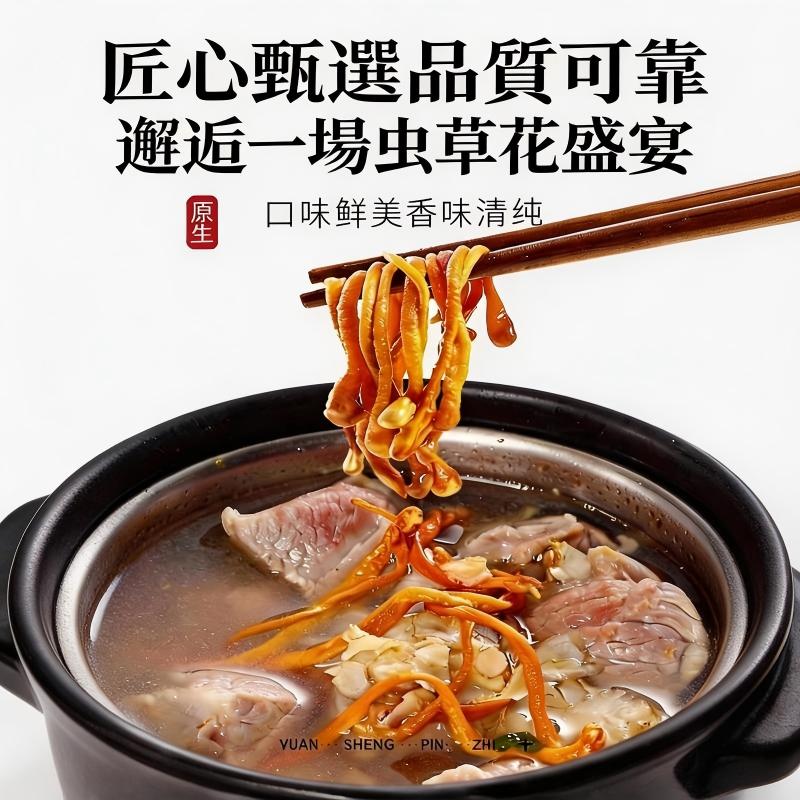 孢子頭金蟲草禮盒｜蛹蟲草乾貨 泡茶煲湯兩相宜