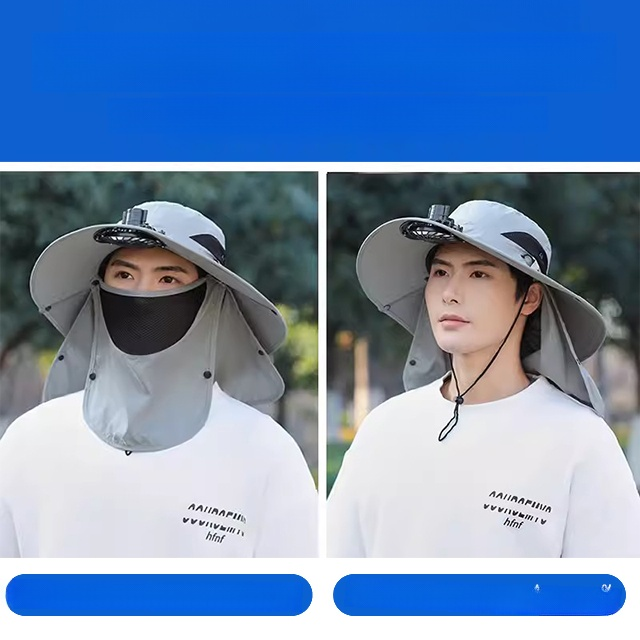 🌞 หมวกกันแดดพร้อมพัดลมสำหรับกิจกรรมกลางแจ้ง! เเคมป์ปิ้ง ตกปลา เดินเขา 🌞ให้วันร้อนๆ เป็นวันที่สดชื่นสบายด้วยหมวกปีกกว้างพร้อมพัดลมในตัว! 