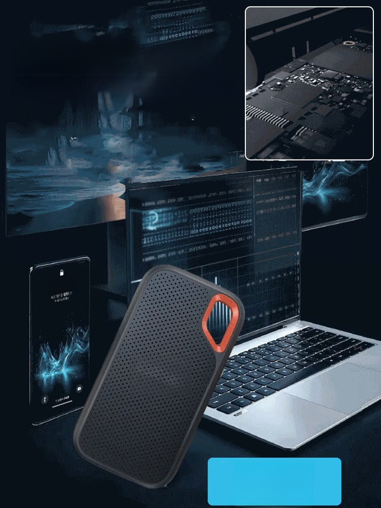 🧐Portable SSD ⚡เก็บข้อมูลได้เยอะ ถ่ายโอนข้อมูลรวดเร็ว ความเร็วในการอ่านสูงสุด 1,050 MB/s ความเร็วในการเขียนสูงส