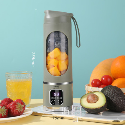เครื่องปั่นผลไม้‼️ไร้สาย ใช้อเนกประสงค์ พกพาสะดวก ขนาด 450 ml. 10 ใบมีด สนใจกดดูสินค้าที่ตะกร้าได้เลยค่ะ