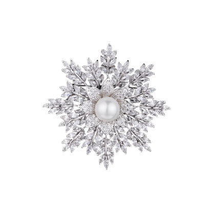 精美雪花胸針