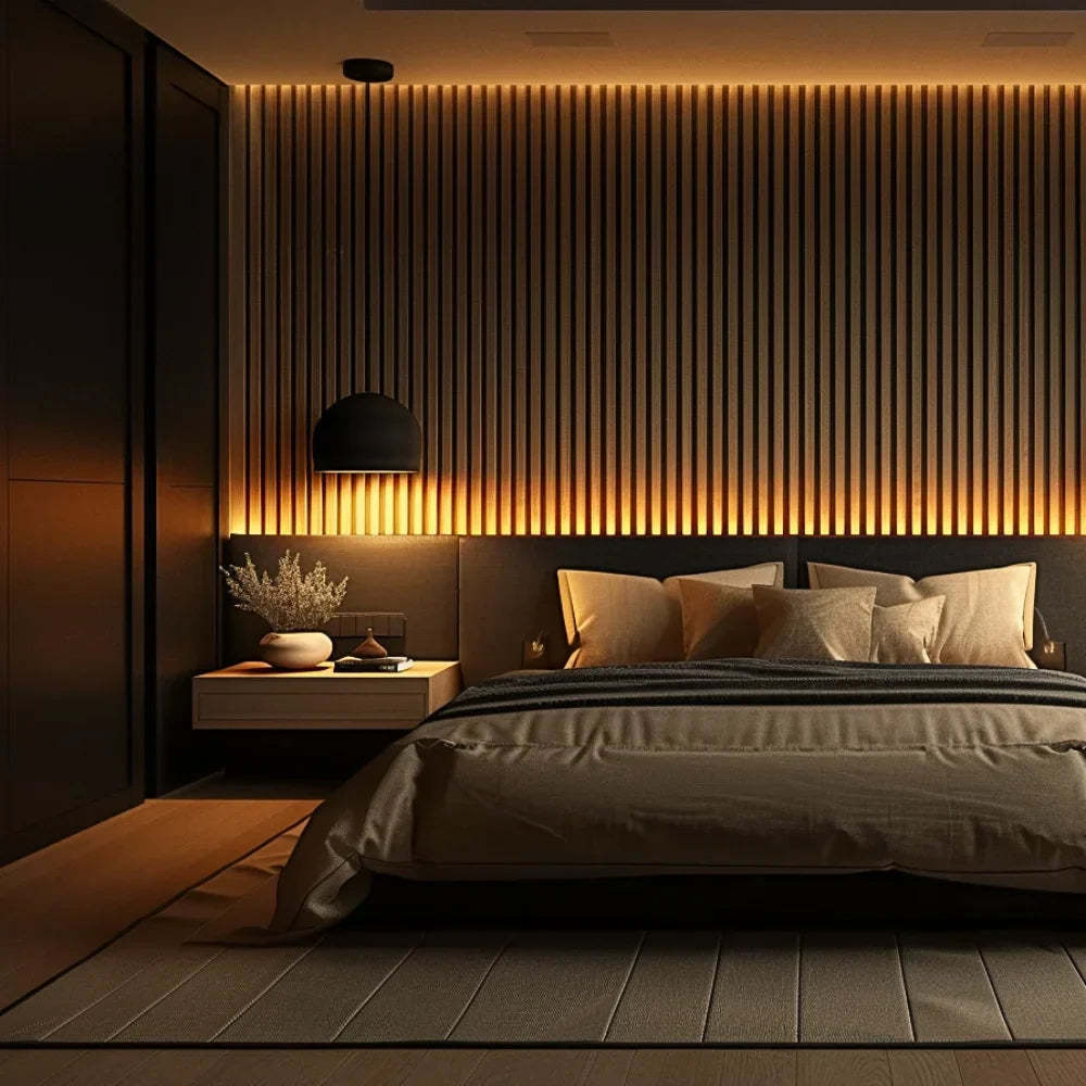 Flexible Acoustic Slat Panel – 270 × 110 cm