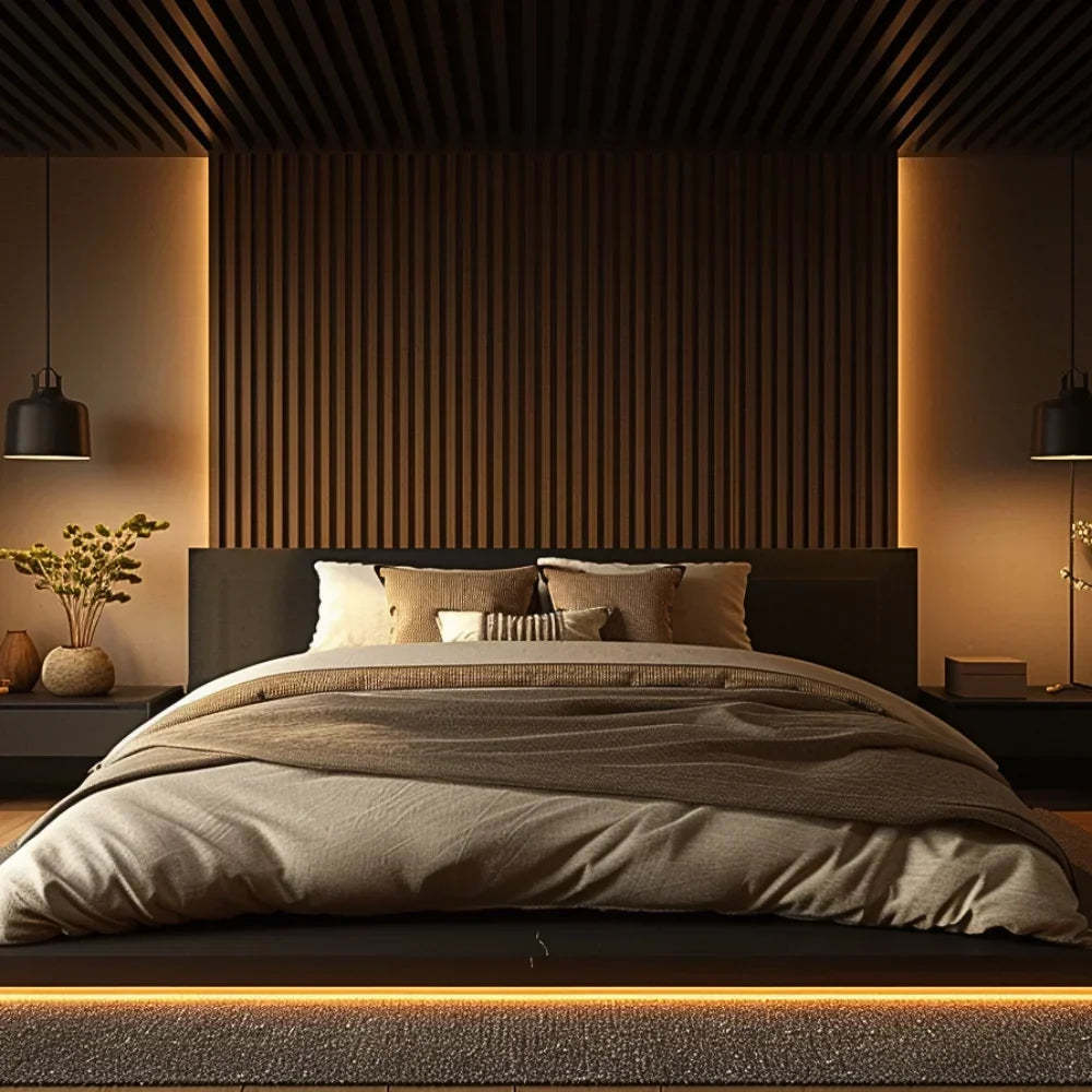 Flexible Acoustic Slat Panel – 270 × 110 cm