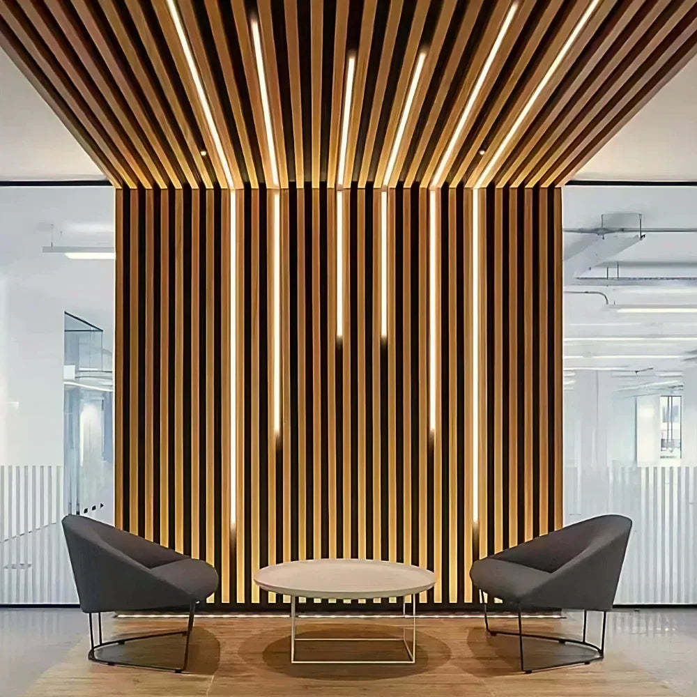 Flexible Acoustic Slat Panel – 270 × 110 cm