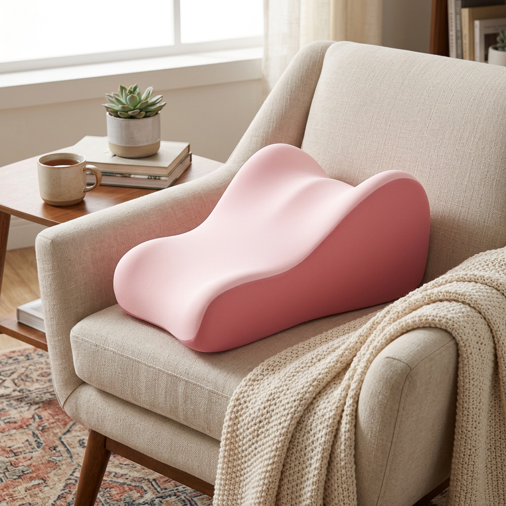 ORELEASE Curve Pillow — Blossom Pink