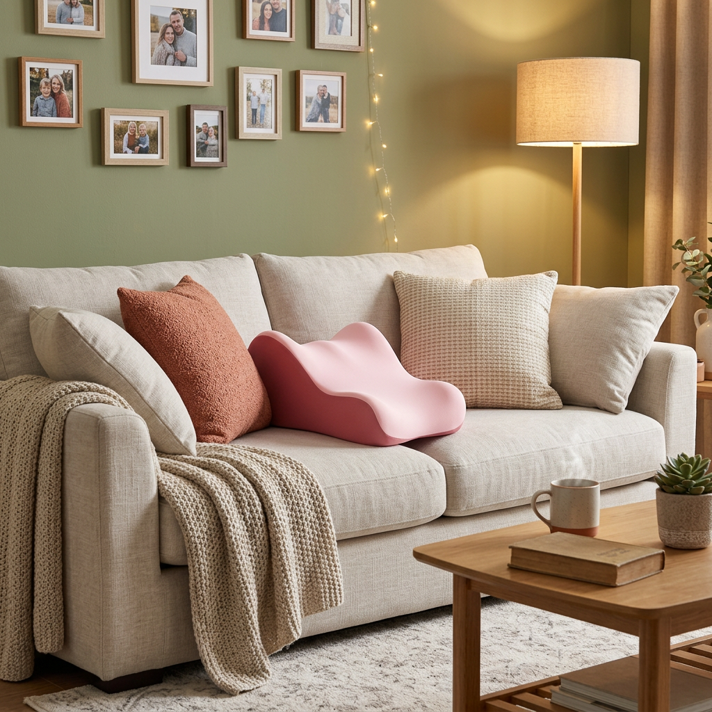 ORELEASE Curve Pillow — Blossom Pink