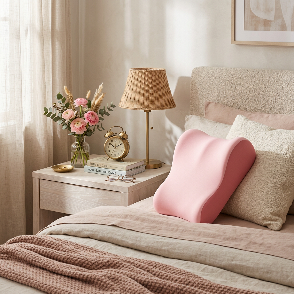 ORELEASE Curve Pillow — Blossom Pink
