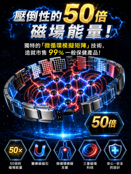 【醫療院線級】多點磁石磁療手鍊