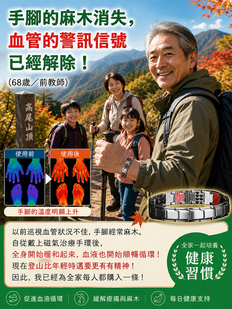 【醫療院線級】多點磁石磁療手鍊