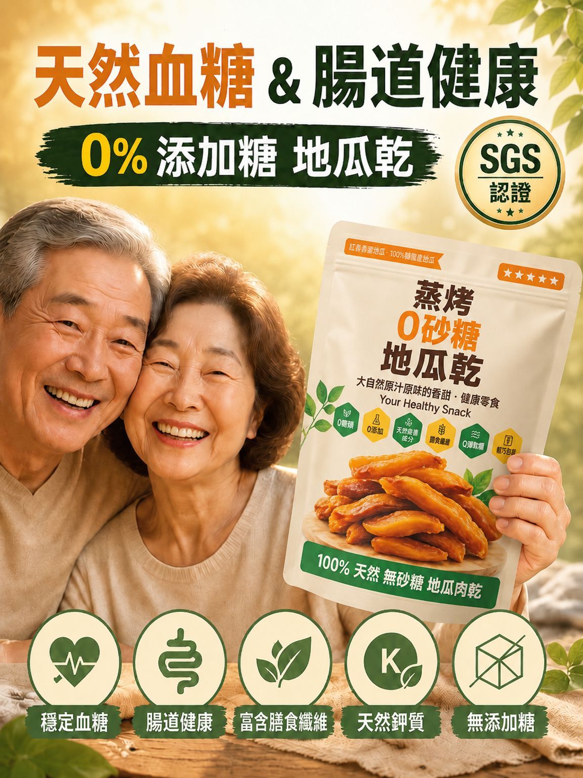 【緩解便秘】瘦身帶皮不加糖地瓜乾