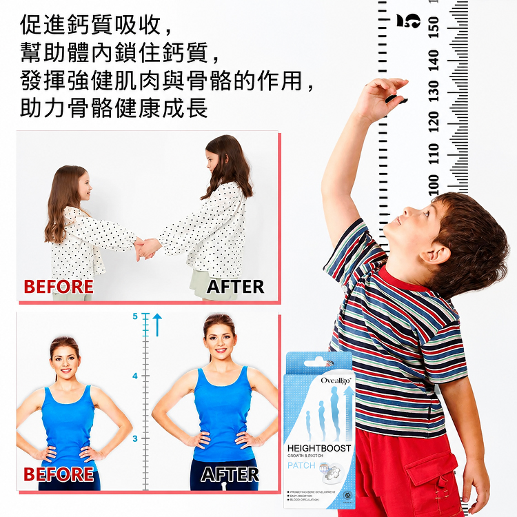 青少年助長身高貼