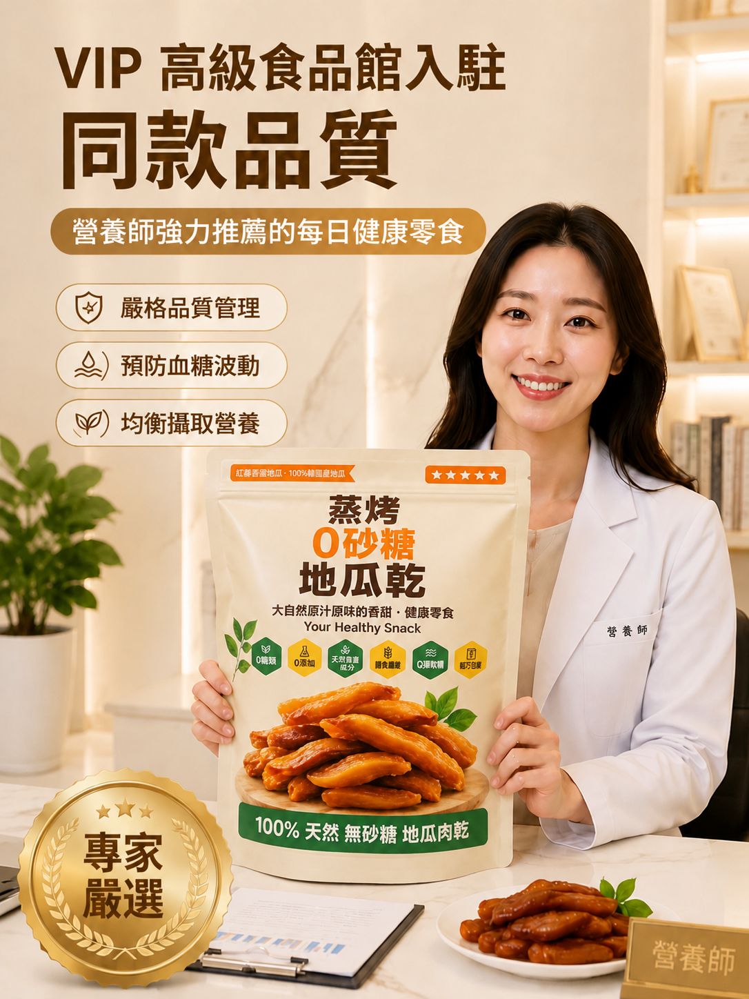 【緩解便秘】瘦身帶皮不加糖地瓜乾