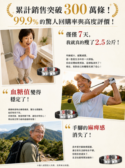 【醫療院線級】多點磁石磁療手鍊