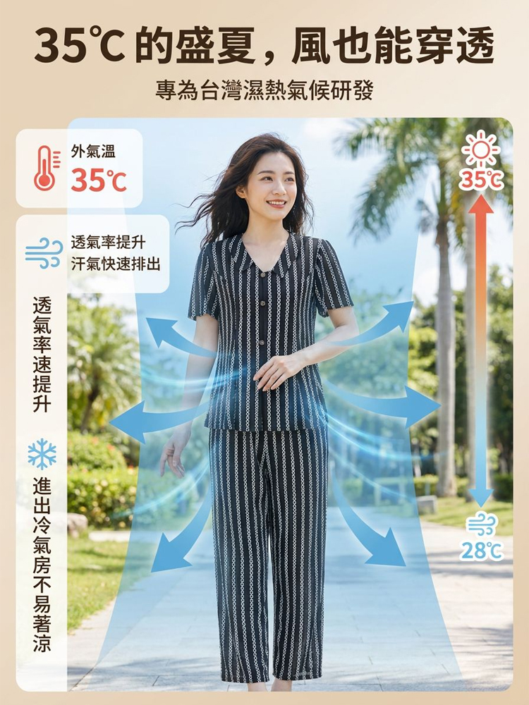 花紋寬鬆顯瘦套裝