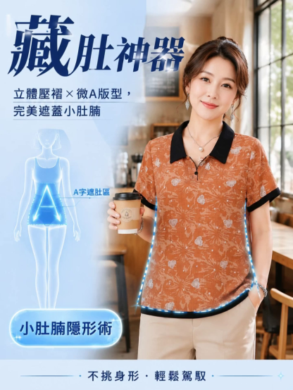 夏季減齡印花短袖T卹