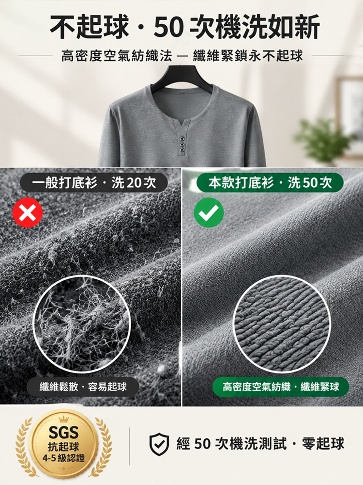 長袖休閒潮流打底衫男