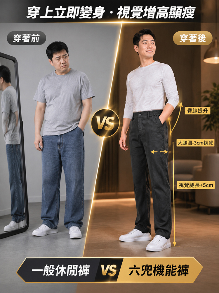 【六兜-熱銷款】潮流拉鍊休閒褲