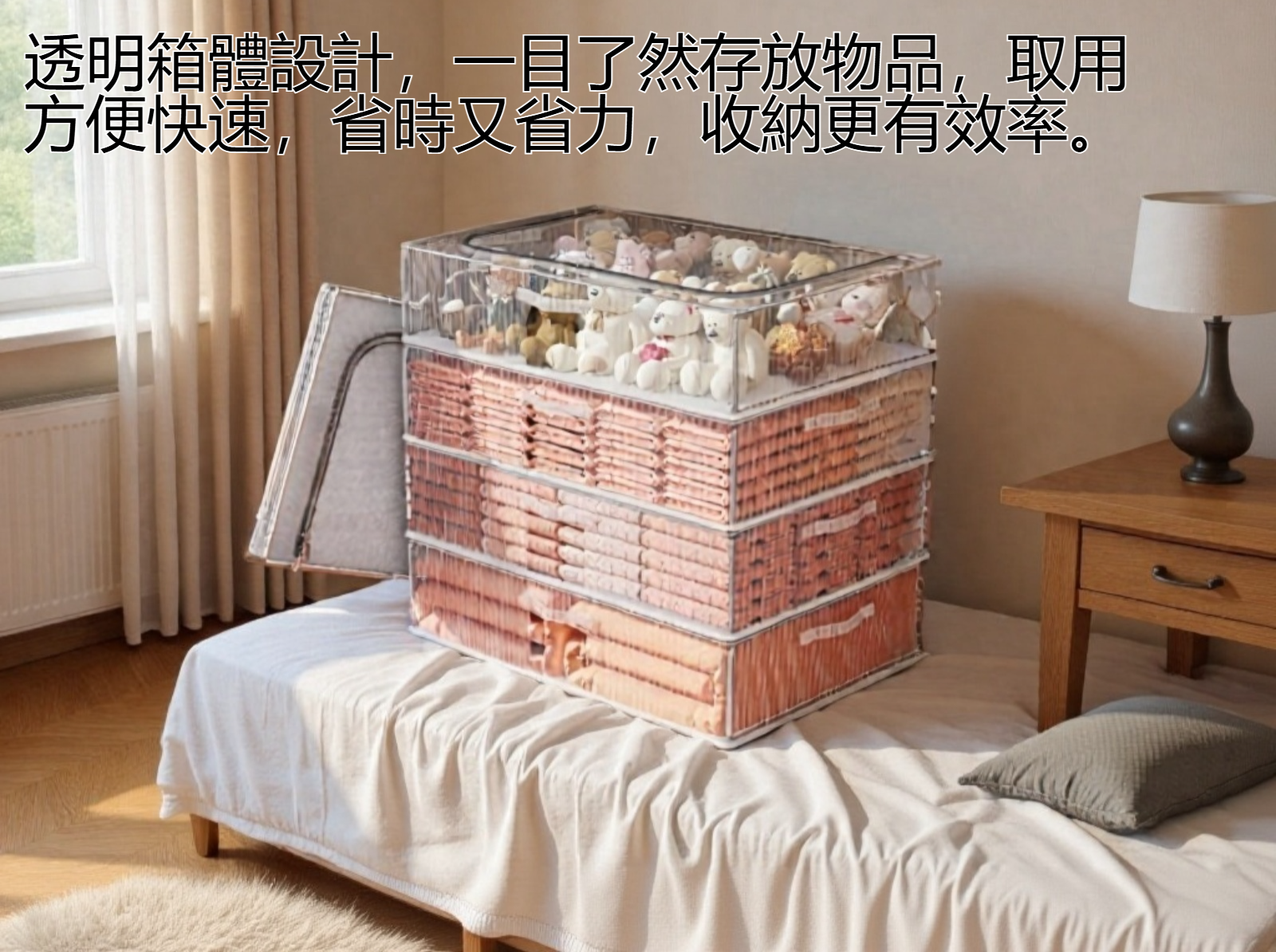 床底收納箱滑輪設計細節