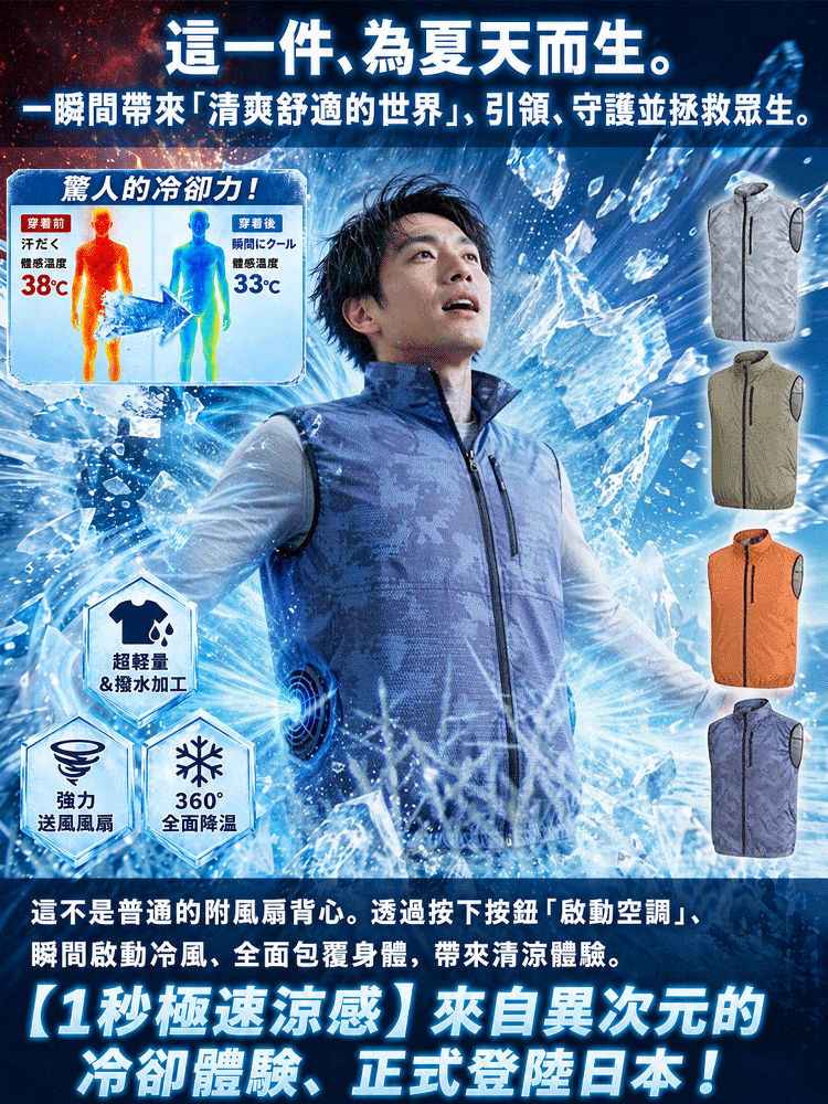 HFH-【1秒入冬！ 】風扇涼爽空調服