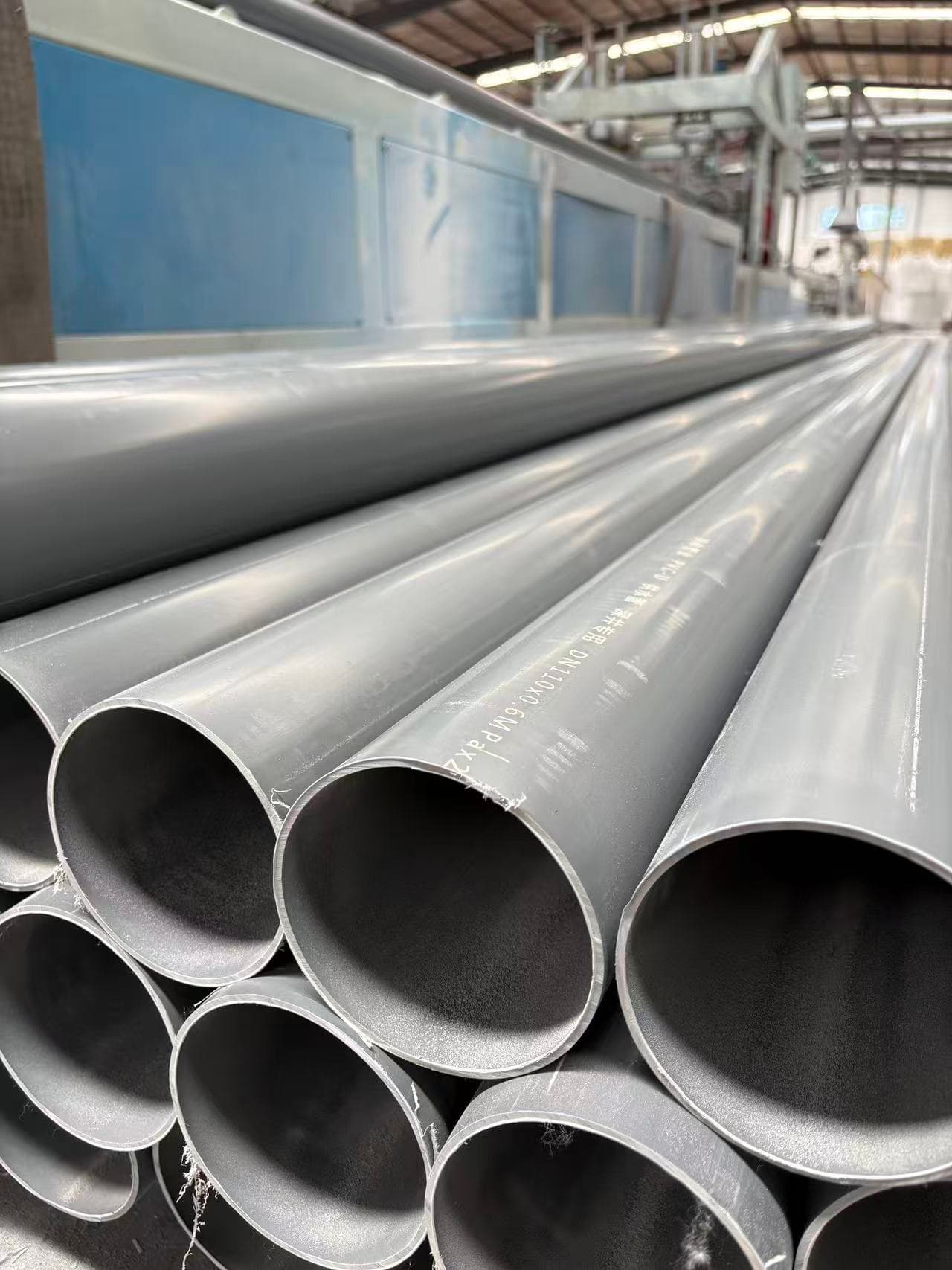 Grey customized PVC water pipe