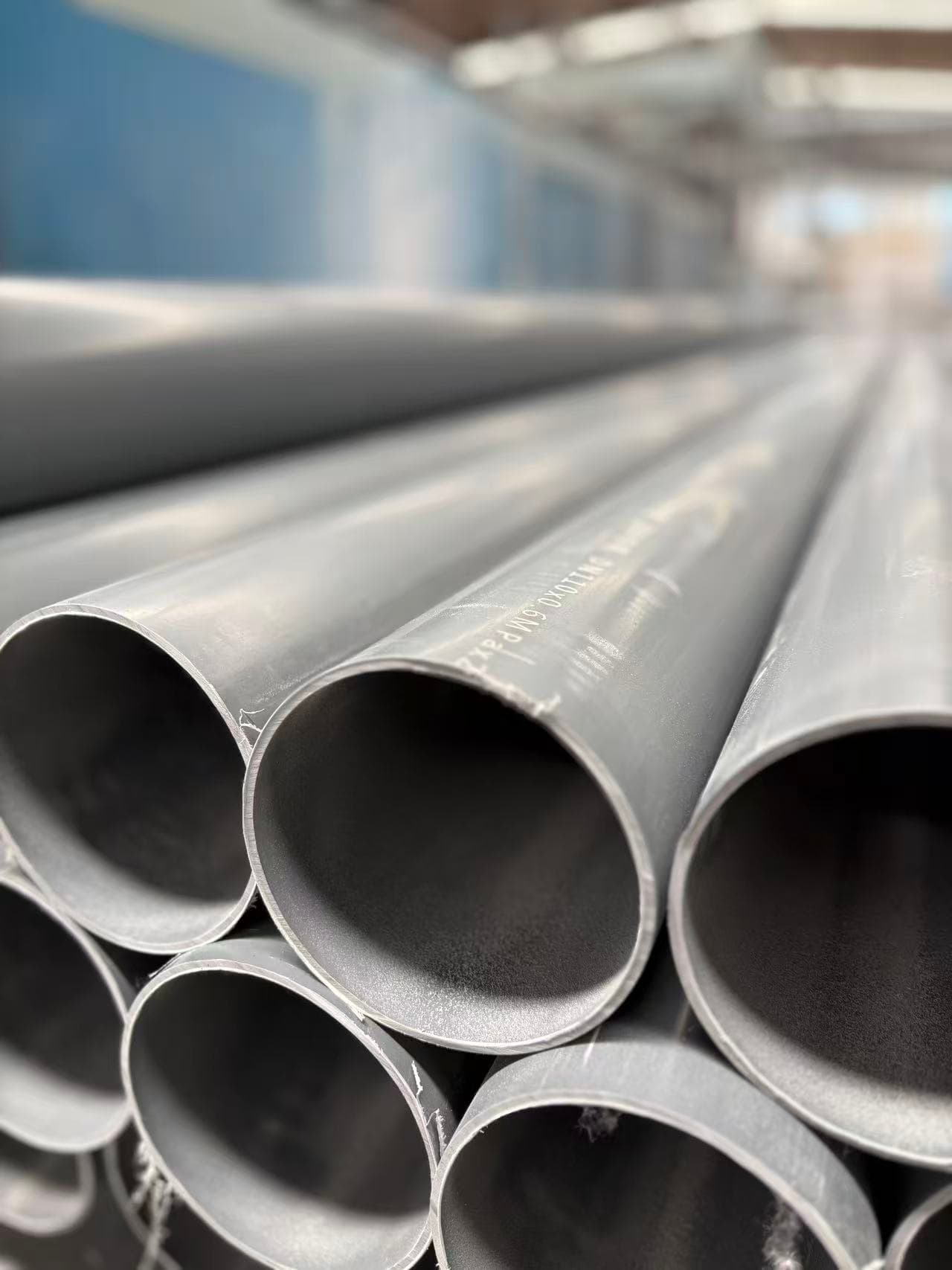 Grey customized PVC water pipe