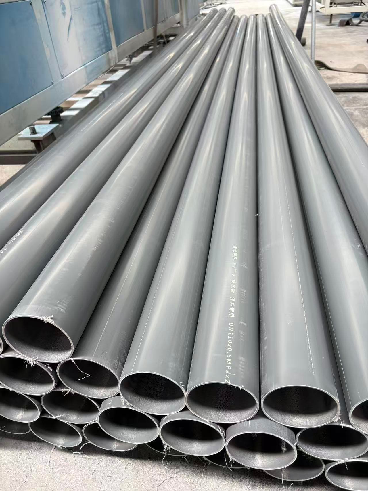 Grey customized PVC water pipe