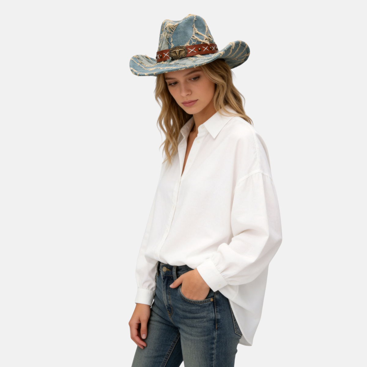 Vintage Blue – Black Band