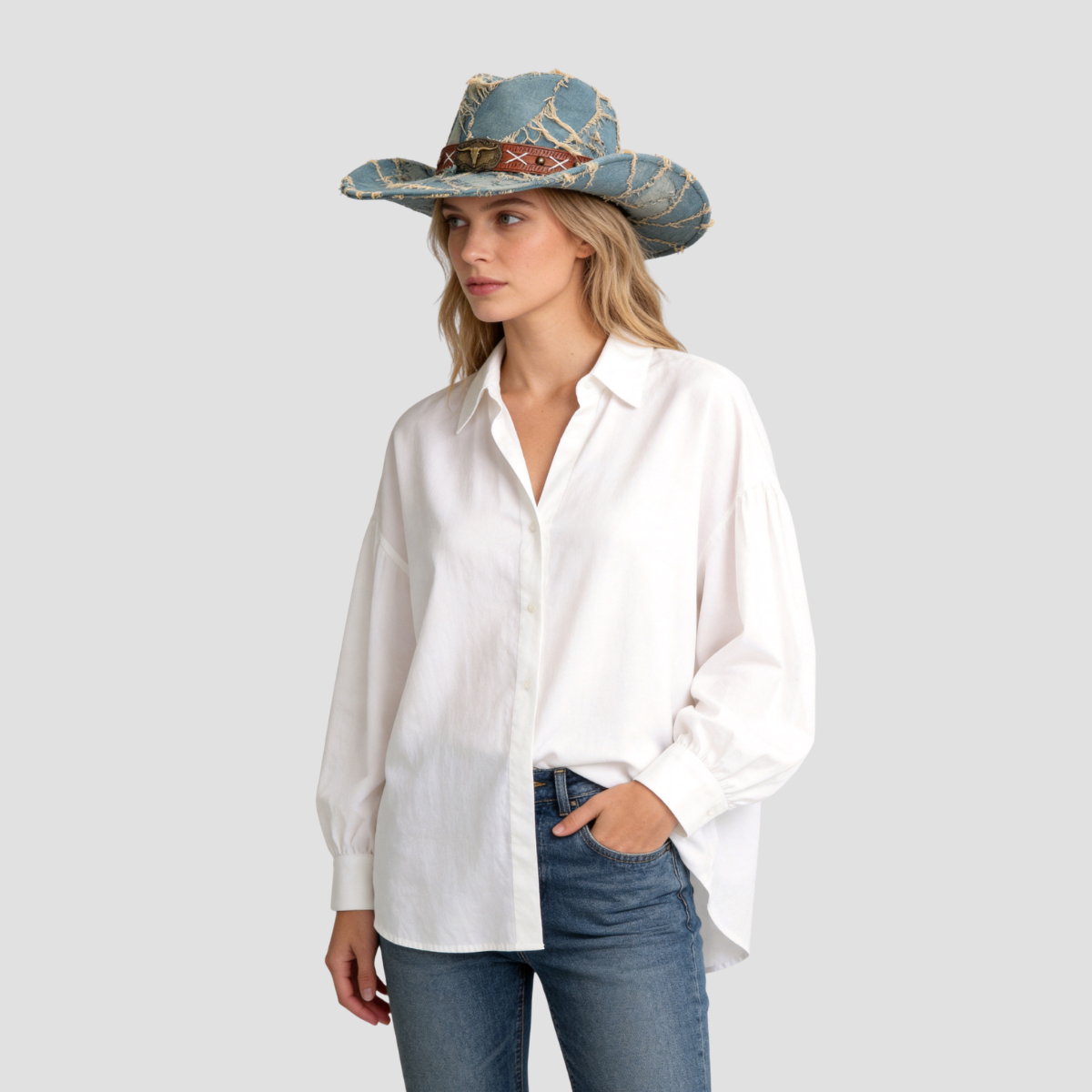 Vintage Blue – Black Band