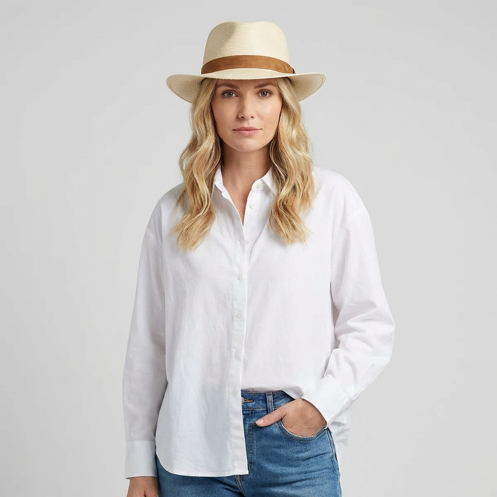 Women The Sophisticate Classic Straw Hat