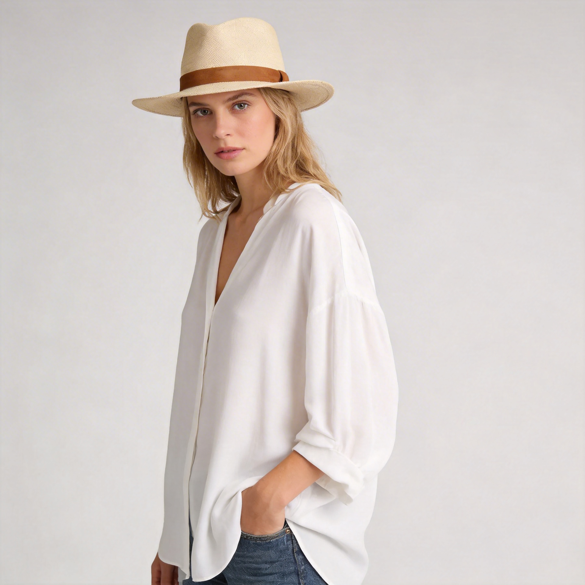 Women The Sophisticate Classic Straw Hat