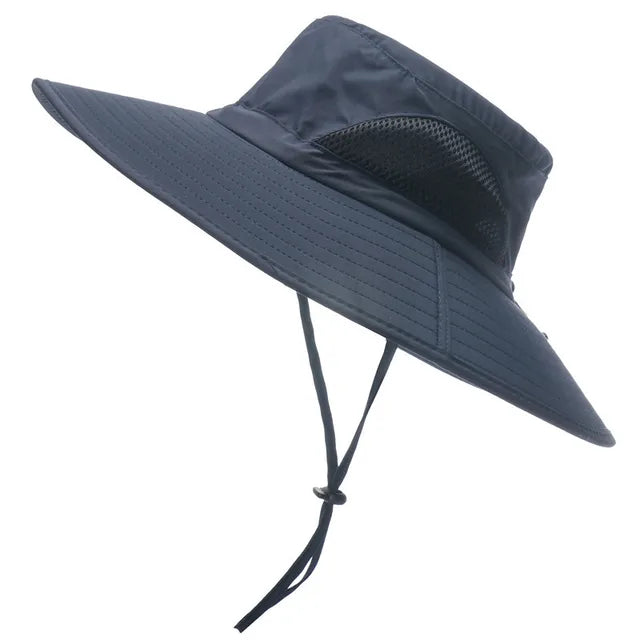 Unisex Large Brim Waterproof Breathable Outdoor Quick Dry Boonie Hat