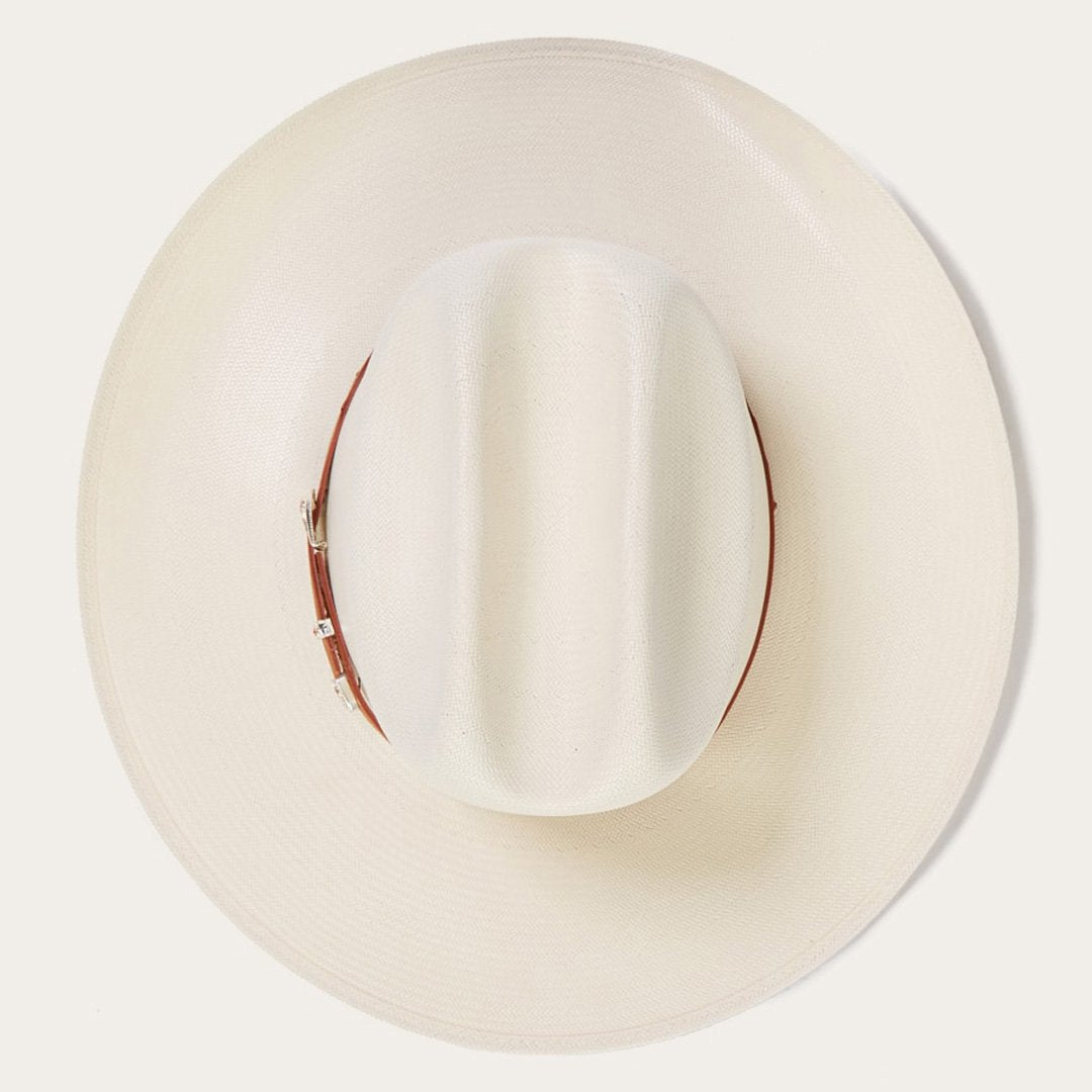 Women Cattleman's Charm White Straw Western Hat