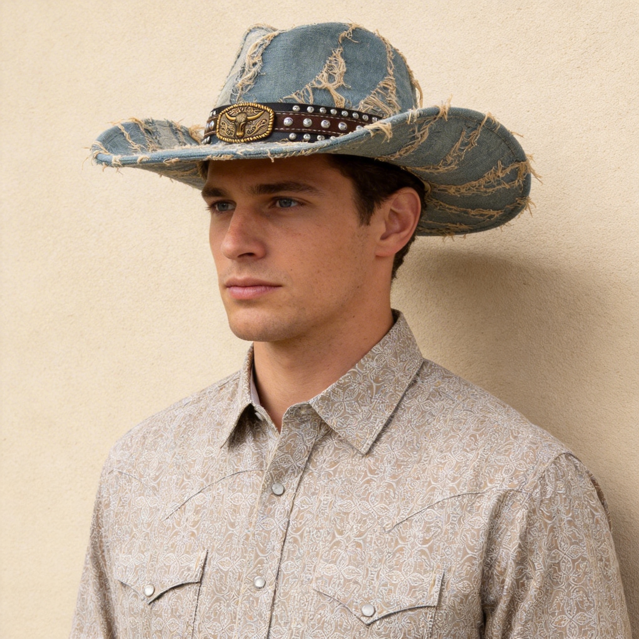 Vintage Blue – Black Band