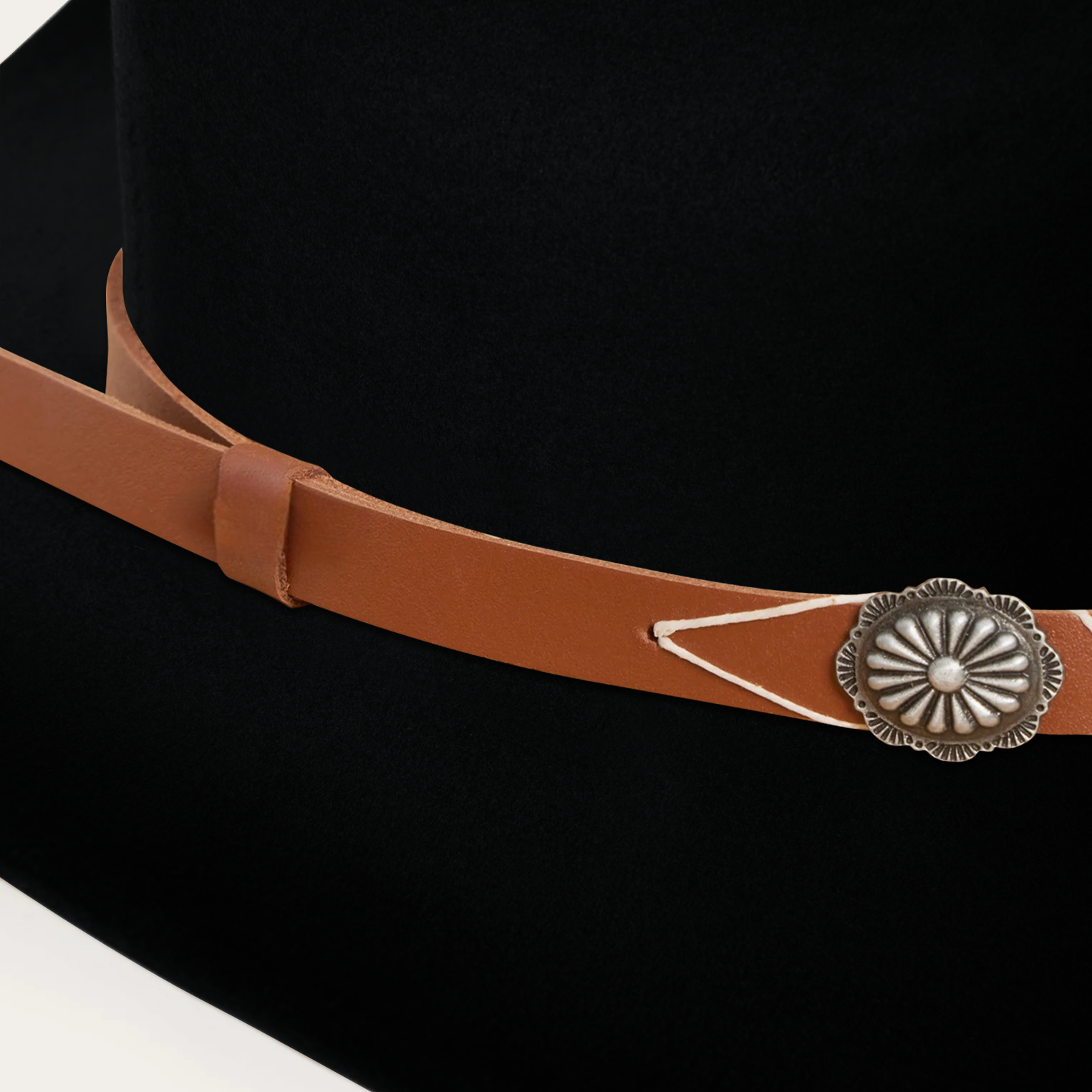 Rustic Felt Cowboy Hat -  Red