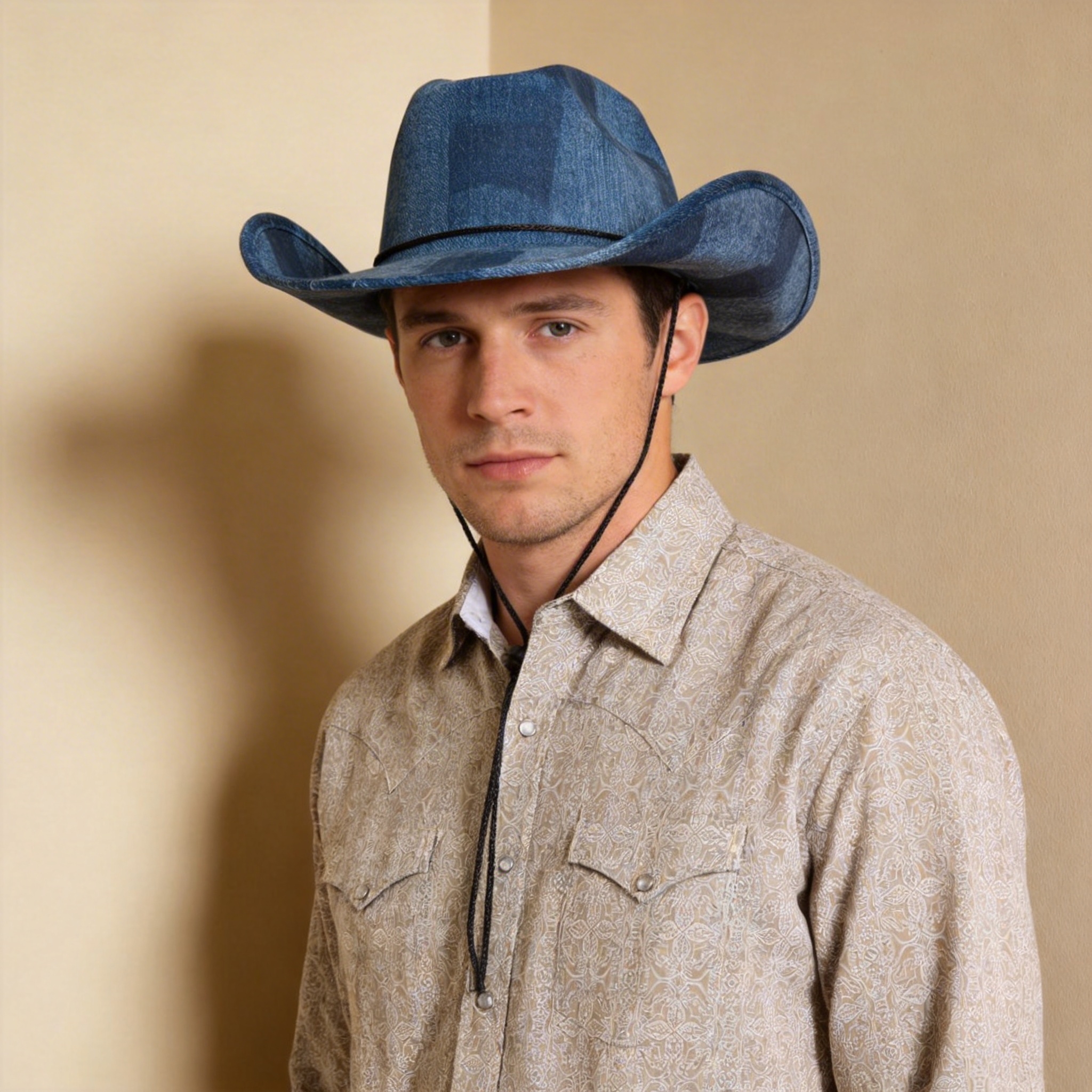 Plaid West – Blue Stitch