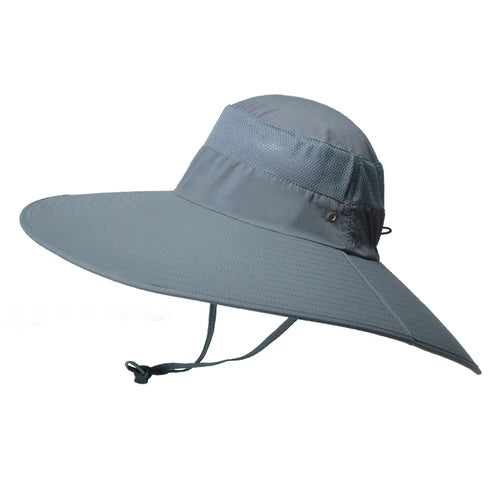 Women Wide Brim Solid Color Waterproof Boonie Hats