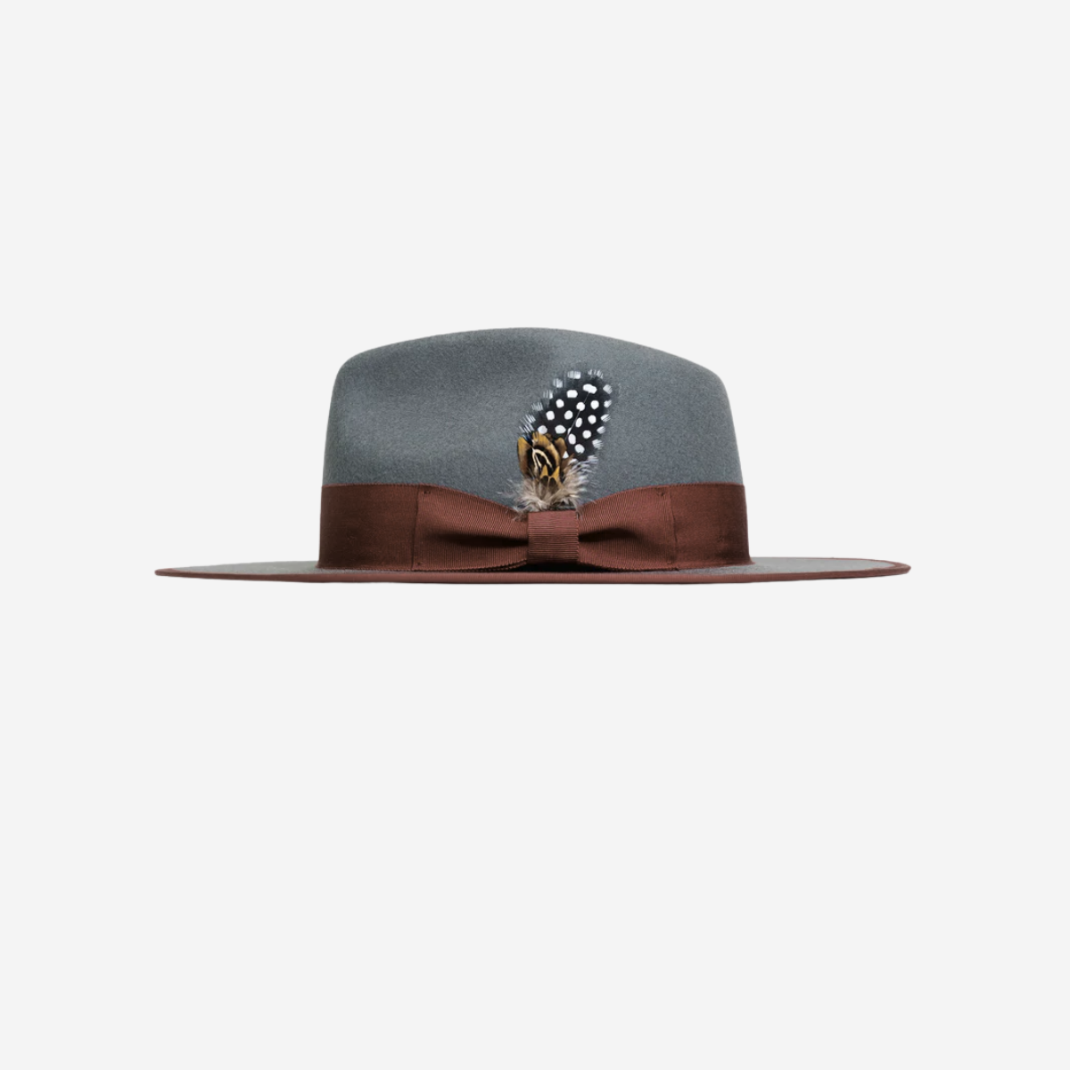 Women Sleek Fedora Hat- Gray