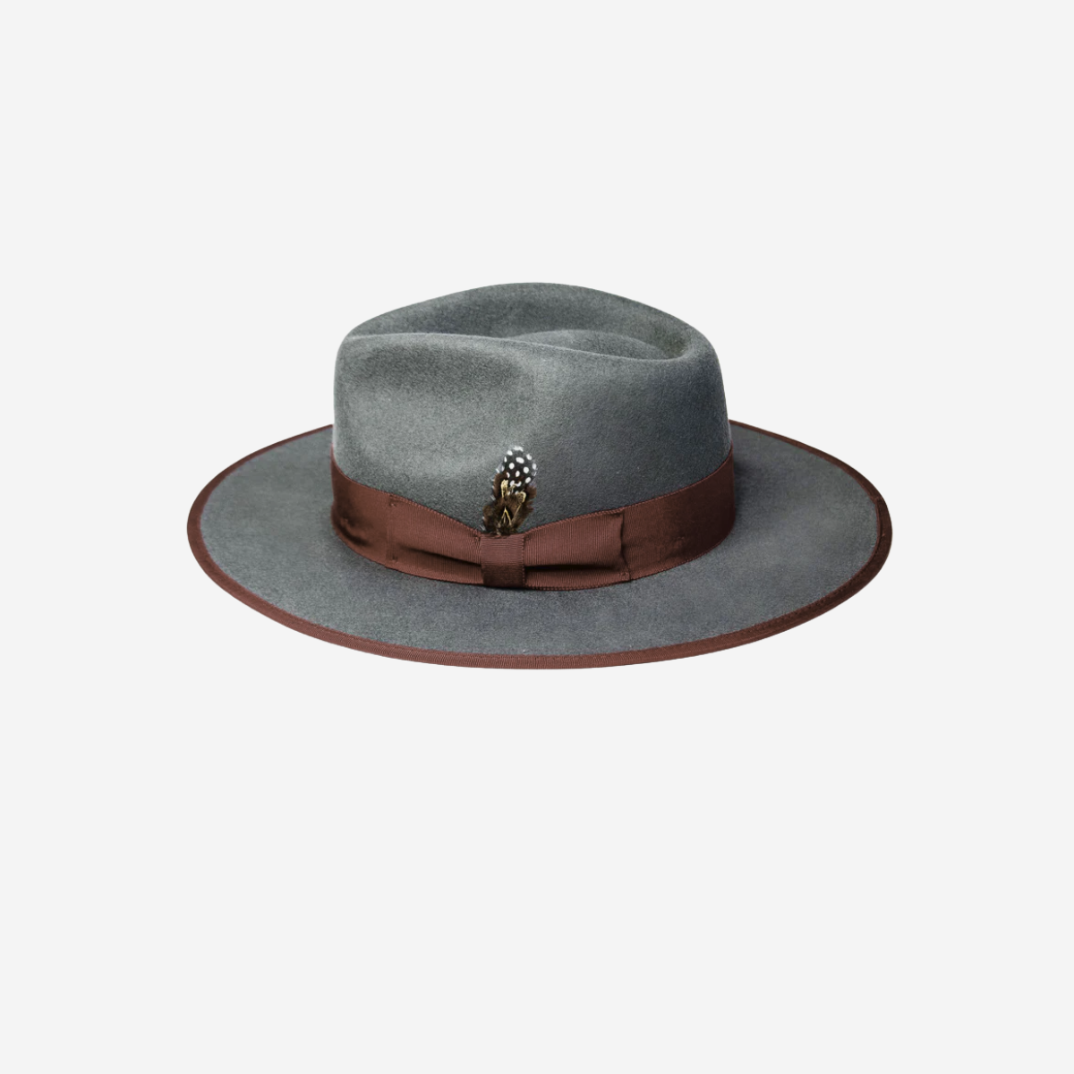 Women Sleek Fedora Hat- Gray